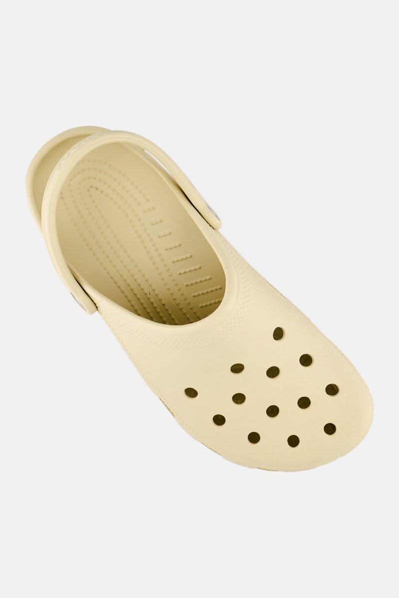 crocs Men Classic Sling Back Clogs, Cream - Image 3
